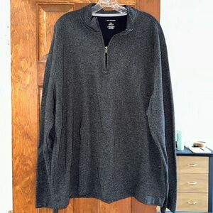 Mens 1/4 zip XXL Charcoal sweater